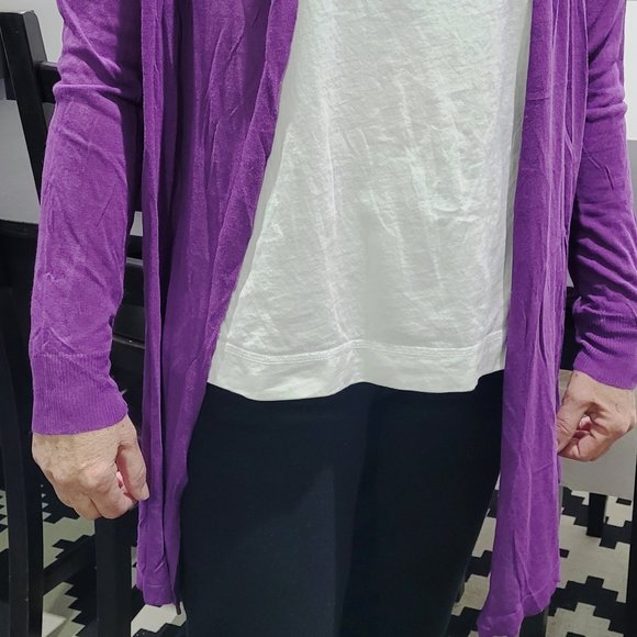 New With Tags Abollria Women’s Lapel Lightweight Open Front Cardigan Long Sleeve - Picture 2 of 5